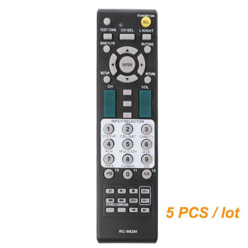5 ชิ้น/ล็อต RC-682M สําหรับ Onkyo Power Amplifier AV Receiver รีโมทคอนโทรล RC-681M RC-606S RC-607M H