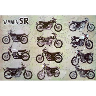 โปสเตอร์ รูปถ่าย รถมอเตอร์ไซค์ ยามาฮ่า YAMAHA SR400 SR500 1978-99 POSTER 24”X35” Japanese Motorbike V2