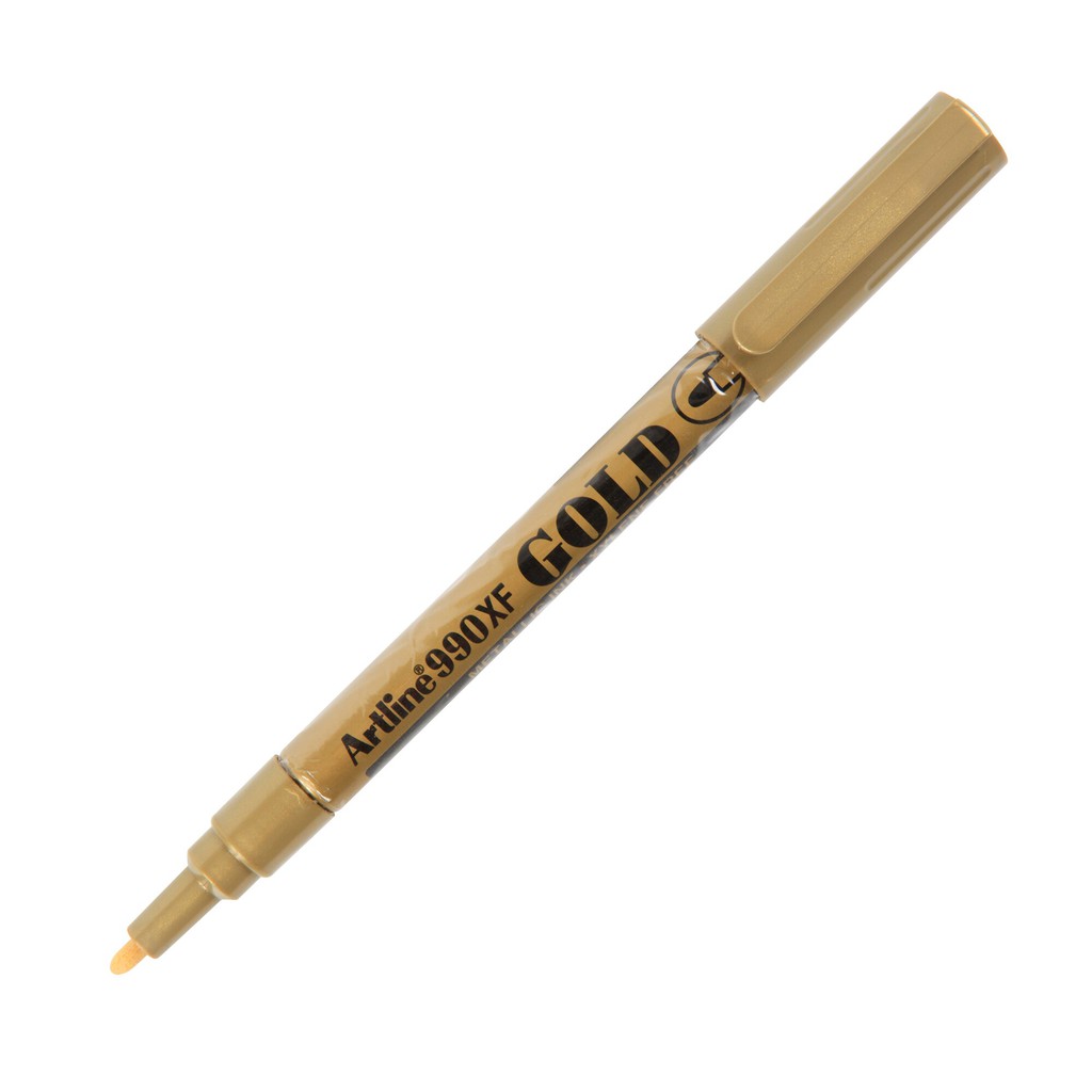 ปากกาเพนท์  Paint Marker ยี่ห้อ Artline Gold/White  หัวเล็ก/หัวกลม 1 ด้าม
