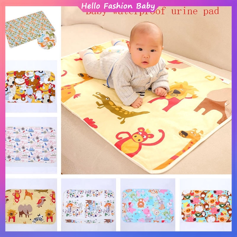 Baby Cute Changing Mat Cotton Urine Pad Bedsheet Bedcover WaterProof