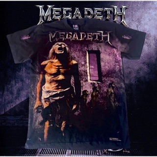 เสื้อโอเวอร์ปริ้นส์ Megadeth สไตล์ปี90s