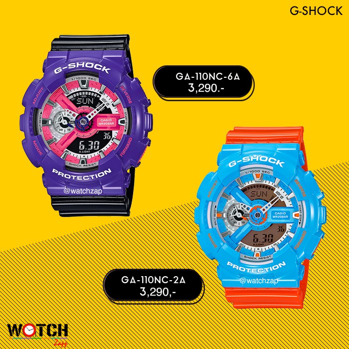นาฬิกา Casio G-Shock นาฬิกาข้อมือ รุ่น GA-110NC GA-110NC-2A GA-110NC-6A