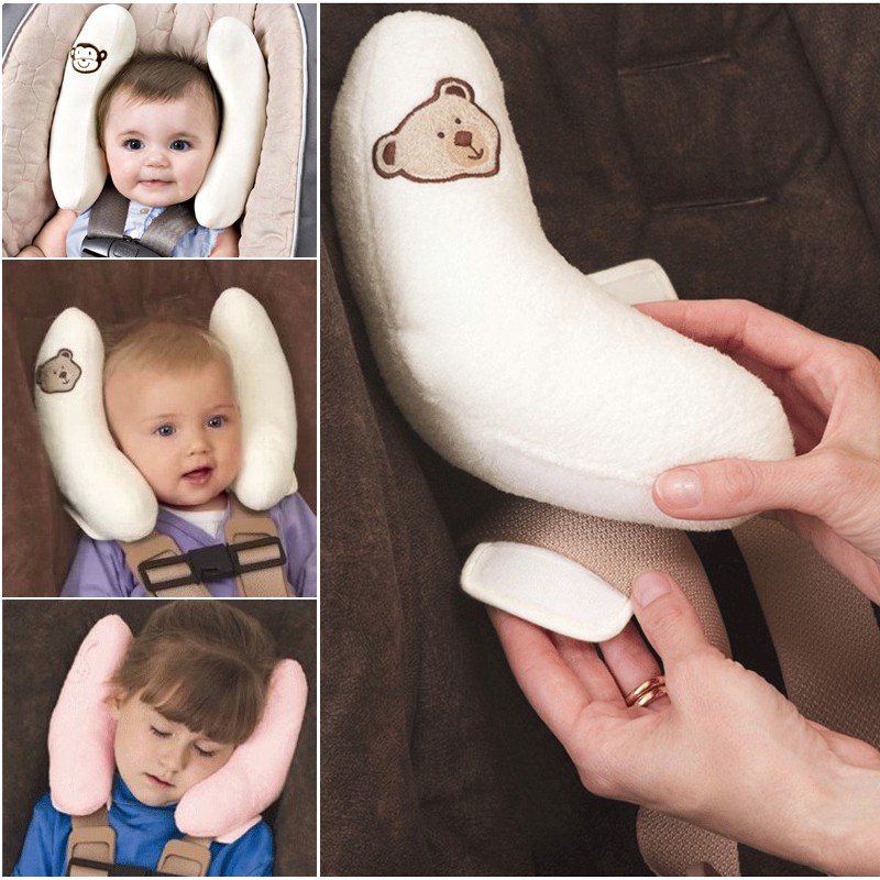 Baby Head Support Pillow For Car Seat With Adjustable Head Band Strap And Belt Fastening For Toddlers From Car Tissue Box - Price 12.06