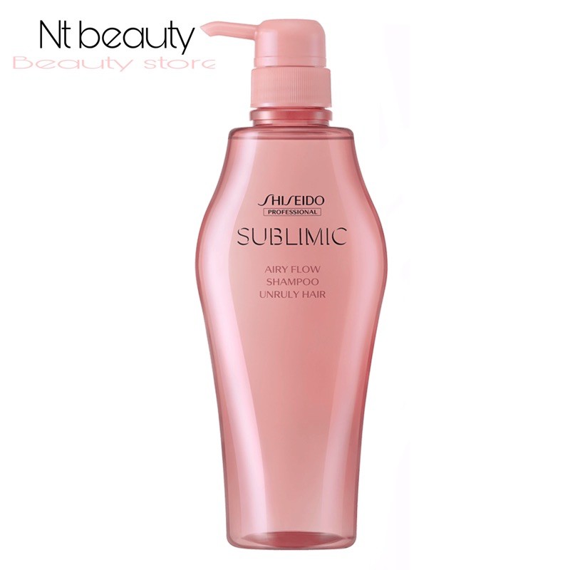 Shiseido sublimic airy flow shampoo 500 ml , 1000 mlแชมพู ชิเชโด้ ซับลิมิก แอรี่ โฟลว์