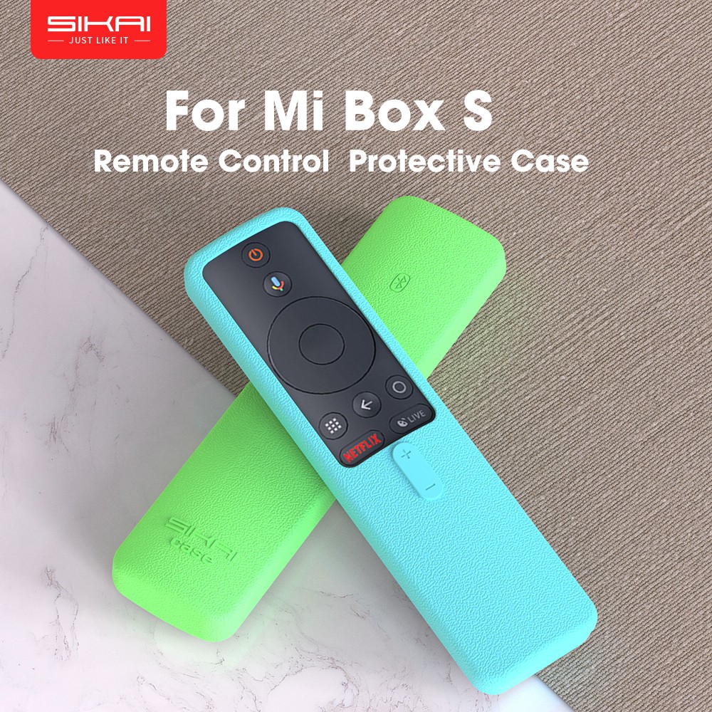 Sikai เคสรีโมตคอนโทรล ซิลิโคน สําหรับ Xiaomi Mi Box S /4X Mi TV Stick Cover For Xiaomi Soft Plain Remote Control Protector