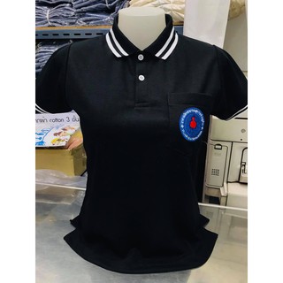 เสื้อโปโล อสม. สีดำ (เสื้อโปโลอาสาสมัครสาธารณสุขประจำหมู่บ้าน - หญิง)