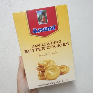 อาร์เซนอล วานิลลาริง บัตเตอร์คุกกี้ 100 กรัมCookies - Cookies filled with cookies - Biscuits - Crackers -