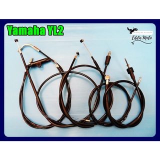 YAMAHA YL2 CABLE SET- CLUTCH, FRONT BRAKE, SHOCK, SPEEDOMETER / ชุดสายเซ็ท สายคันเร่ง สายคลัช สายเบรคหน้า สายโช๊ค สายไมล