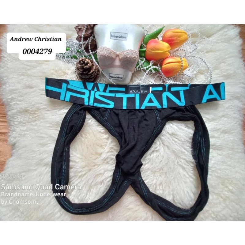 Andrew Christian จีสตริงผู้ชาย Size M ชุดชั้นในแบรนด์ /กางเกงใน ทรงจีสตริง 0004279