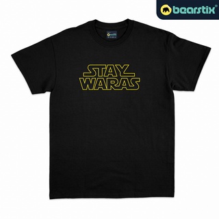 เสื้อยืดผู้ Bearstix - Stay Waras เสื้อยืด - เสื้อยืด ลาย Star Wars Parodies - เสื้อยืดสตรีท S-5XL