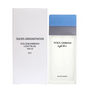 [[แท้ชัวร์]] DOLCE &amp; GABBANA LIGHT BLUE EAU DE TOILETTE TESTER 100ML หอมน่าหลงใหล เป็นผู้หญิงที่ไม่มีชายคนใดกล้าปฏิเสธ