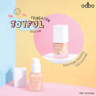 🌟 รองพื้นเนื้อ สัมผัสแบบ Semi Matte โอดีบีโอ ODBO JOYFUL COLLECTION  FOUNDATION OD445