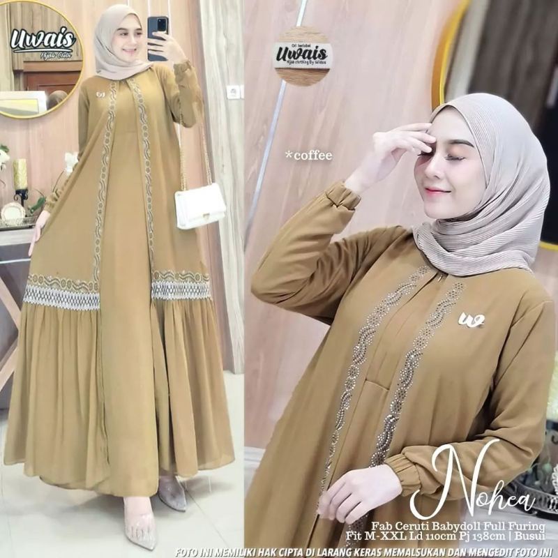 Dahia maxy/Nohea maxy/gamis ผู้หญิงมุสลิมสมัยใหม่