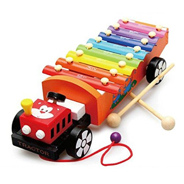 รถลากไม้ Tractor Xypophone-toy573