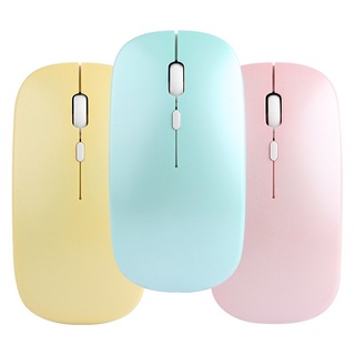 NEWMINE เมาส์ไร้สาย เมาส์ไร้เสียงไร้สาย Wireless Mouse Bluetooth or USB Silent and Slim มาพร้อมสายชาร์จและตัวรับสัญญาณบลูทูธ