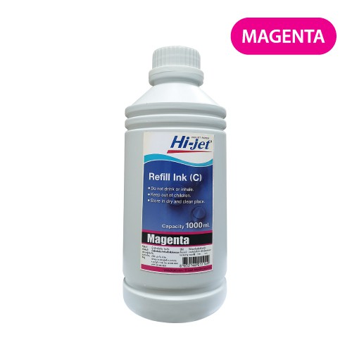 Hi-jet หมึกเติม Inkjet Refill Ink สำหรับแบรนด์ Canon (แคนนอน) หมึกเติมเกรดพรีเมี่ยม หมึกเทียบเท่า 1000 ml. (เลือกสีได้)