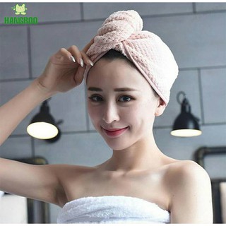 HANGROO H542 ผ้าคลุมผม หมวกครอบผมหลังสระผม Hair Drying Towel