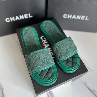 รองเท้าแตะ CHANEL FLAT  SHOES NEW COLLECTION 💛