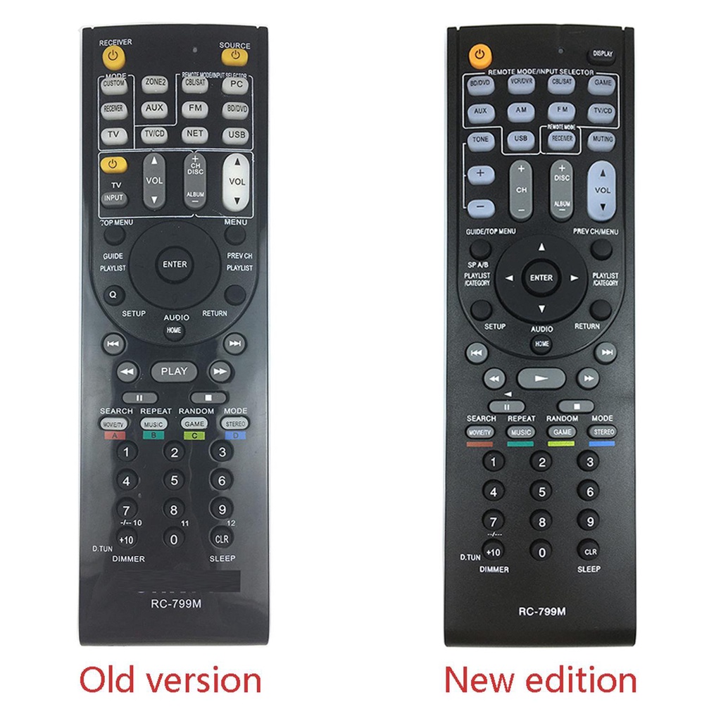 รีโมทคอนโทรลสําหรับ ONKYO AV RC-799M RC-737M RC-834M/RC-735M RC-765M TX-NR414 TX-NR515 TX-NR717 TX-S