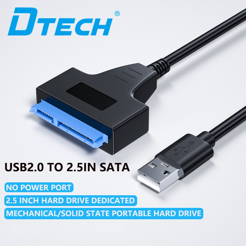 อะแดปเตอร์สายเคเบิล USB2.0 เป็น SATA ฮาร์ดไดรฟ์ 2.5 นิ้ว HDD SSD สําหรับเราเตอร์คอมพิวเตอร์ PS3/PS4 