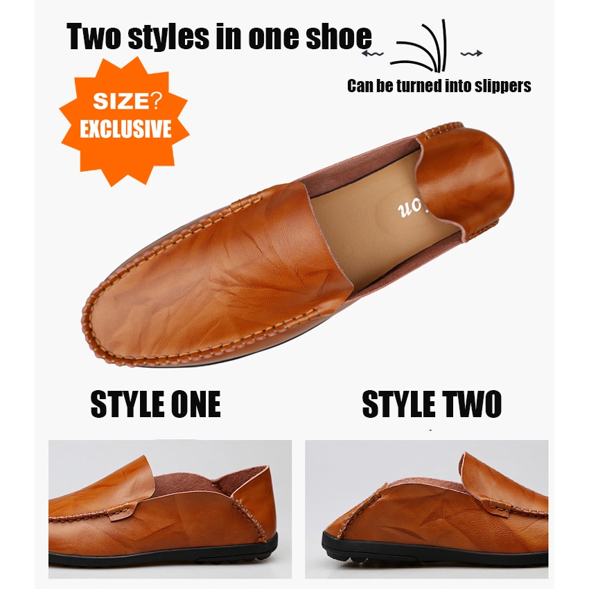 🆕23SS รองเท้าหนังแบบชาย รองเท้าทำงานผู้ชาย Loafer Casual Cow Leather