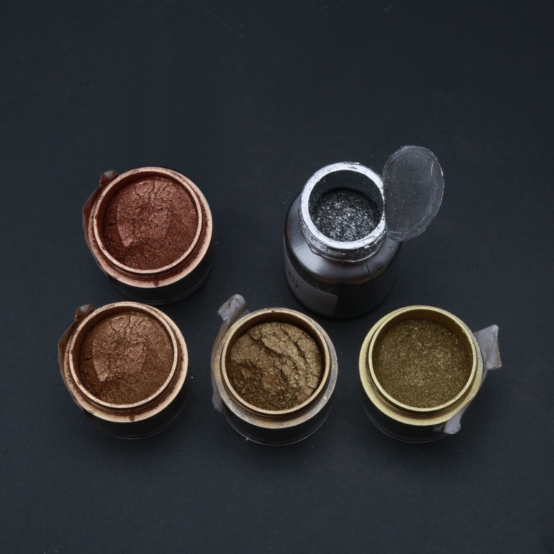 flgo 5 Colors Metal Pearl Powder Kit Epoxy Resin Colorant Glitter ...