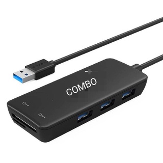 USB 2.0 HUB COMBO 3 Port + cardreader 480 Mbps