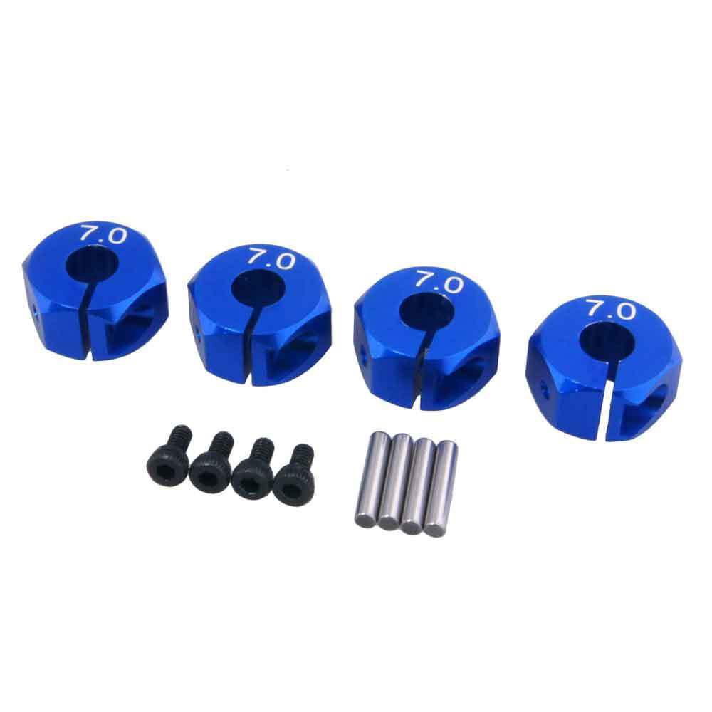 RC Alum 7.0 ดุมล้อ 12mm Drive พร้อมหมุดและสกรู 4ชิ้น สำหรับ HSP HPI Tamiya Car