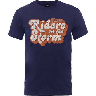 [S-5XL]เสื้อยืด พิมพ์ลาย The Doors Riders The Storm แบบเข้ารูป สําหรับครอบครัว