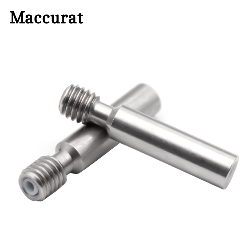 5 ชิ้น/ล็อต MK8 M6 คอ PTFE 6*30 มม.สแตนเลสสตีลยาว Feeding 1.75 มม.เส้นใย 3D เครื่องพิมพ์อะไหล่