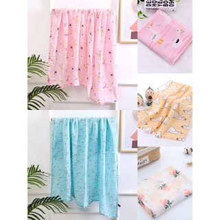 ผ้าห่อตัวมัสลินขนาด110x120 ซม. ผ้าห่อตัวเด็กแรกเกิด ผ้าห่มเด็ก Muslin Swaddles(100%cotton)