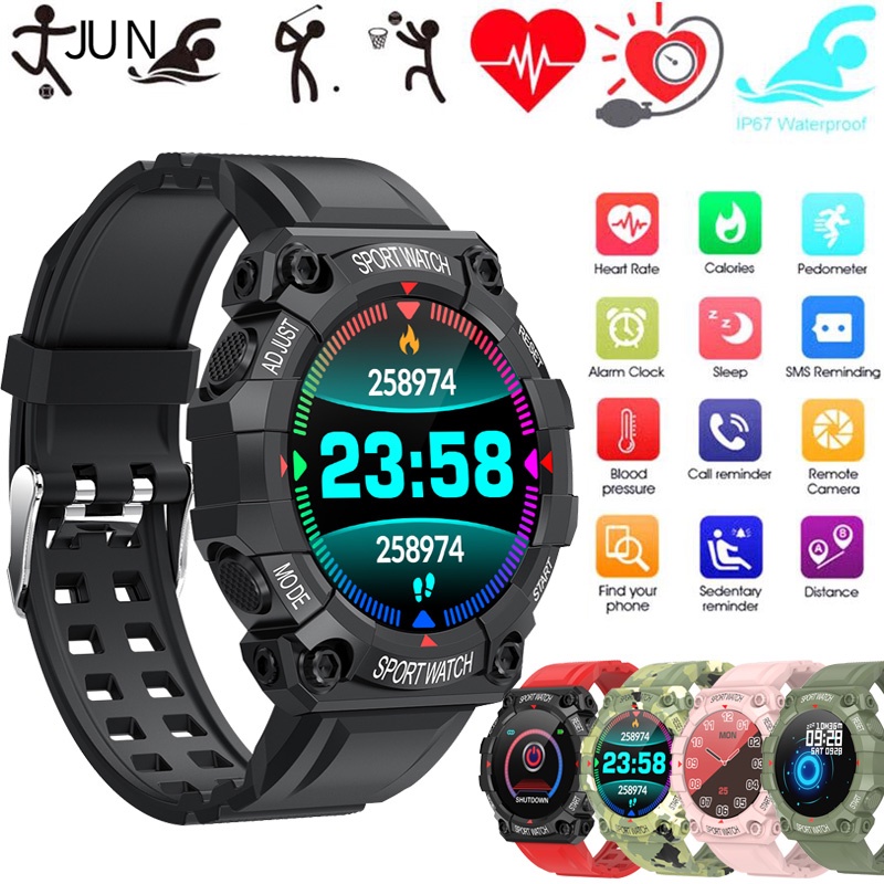 Fd68s นาฬิกาข้อมือ Smart Watch เชื่อมต่อบลูทูธ กันน้ํา วัดอัตราการเต้นหัวใจ ความดันโลหิต เหมาะกับการ