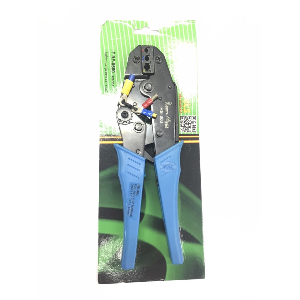 Robin's Tools คีมย้ำหางปลาหุ้ม ขนาด 0.5-6.0 sq.mm รุ่น F RF-0560 (HS-30J) - รูปที่ 2