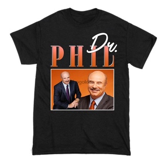 เสื้อยืดผ้าฝ้าย เสื้อยืดแขนสั้น แบบนิ่ม พิมพ์ลาย Dr Phil เหมาะกับของขวัญ แฟชั่นสําหรับผู้ชาย