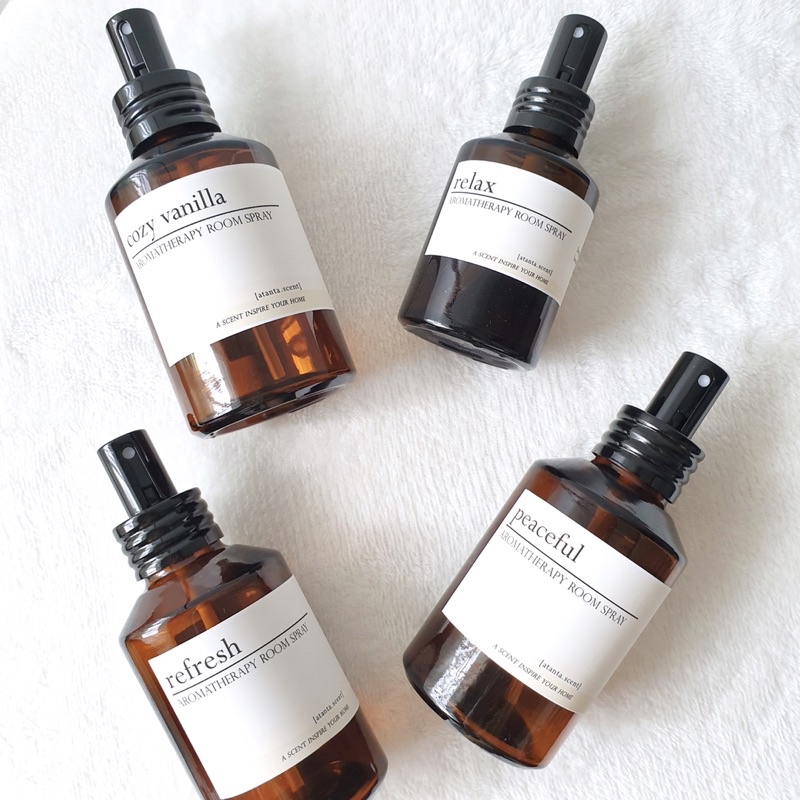 Room Spray & Pillow Mist สเปรย์หอมปรับอากาศ สเปรย์ฉีดหมอน Aroma กลิ่นน้ำมันหอมระเหย Perfume  น้ำหอม