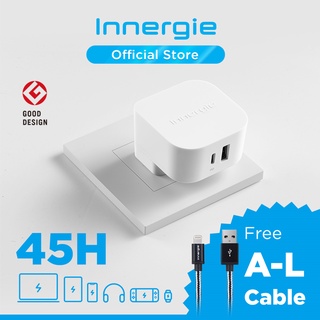 Innergie 45H (US) USB-C Power Adapter ฟรีสายชาร์จเร็ว A-L (กดรับสินค้าฟรีตรง Add-on)