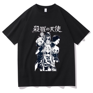 คอลูกเรือ【Boutique T-shirt】 ขายดี เสื้อยืดแขนสั้น พิมพ์ลายการ์ตูนกราฟิก Angel of Death ทรงหลวม สไตล์ฮาราจูกุ สําหรับผู้ช