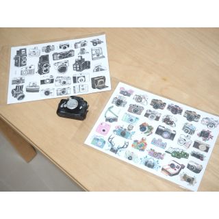 Sticker Vintage Camera