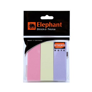 Elephant ตราช้าง กระดาษโน๊ต กระดาษโน๊ตกาวในตัว Post It สีพาสเทล 1X3 นิ้ว