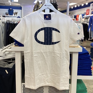 Champion ใหม่ เสื้อยืด คอกลม แขนสั้น แฟชั่นสําหรับผู้ชาย