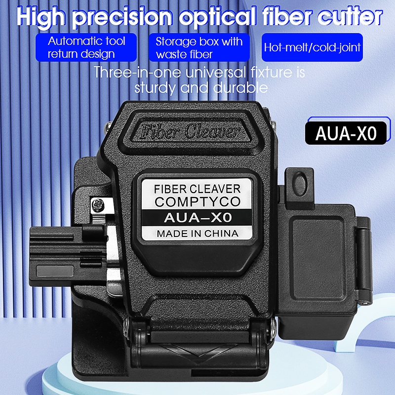 เครื่องมือส่งคืนอัตโนมัติ Fiber Cleaver FTTH Fiber Optic Tools เครื่องตัดไฟเบอร์ออปติก AUA-X0 ความแม่นยำสูง