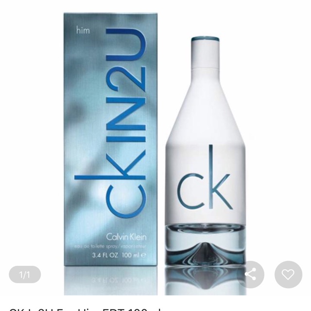 CK in2u for him EDT100ml ของแท้ ของใหม่ ลดราคา