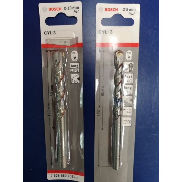 ดอกสว่านเจาะปูน bosch​ (8,10มม.)
