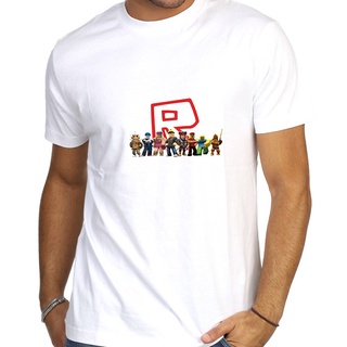 แฟชั่นลำลองและเรียบง่ายRoblox MANWEAR FASHION STYLISH เสื้อยืดแขนสั้น Baju Bergaya &amp; Cool 9