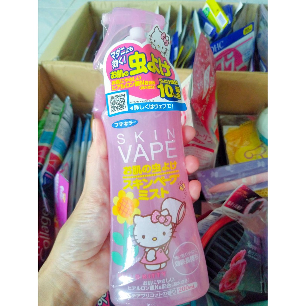 Spray กันยุง vape skin japan ใช้สเปรย์บนผิวได้ กลิ่นบางเบา เหมาะกับเด็ก 6 เดือนขึ้นไป