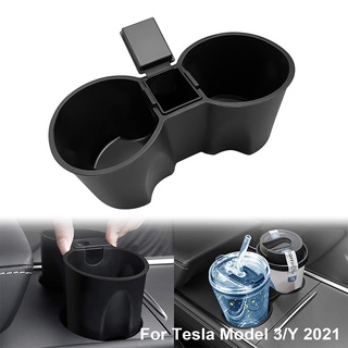 Tesla อุปกรณ์เสริมCar Center Console Cu Holder ert for Tesla Model 3 Y 2021 2022 Car Interior Accessories Center Console