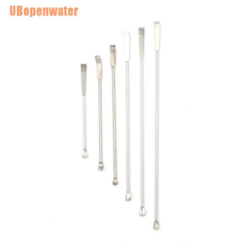 [jOPB0] Stainless Steel Lab Micro Spatula Medicine Spoon DWW