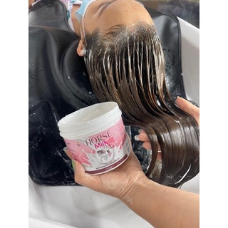 🦄ทรีทเม้นท์นมม้า แชมพูนมม้า ทรีทเม้นท์บำรุงเส้นผม Horse Milk Treatment ราคาดี