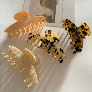 𝐴𝑆𝐻𝐼𝑅𝐴 (Acrylic) Tortoise shell acetate hair claw clip กิ๊บอะคริลิคลายกระ กิ้บหนีบผม