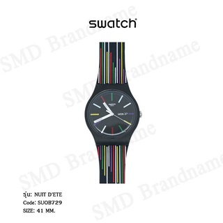 SWATCH นาฬิกาข้อมือ รุ่น  NUIT DETE Code: SUOB729